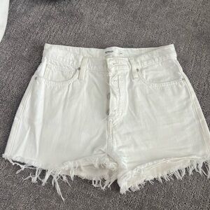 Hudson white denim shorts. Size 26